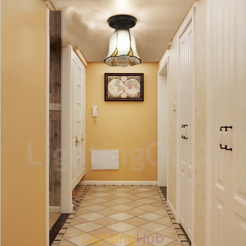 Mediterranean Style Integrated Flush Mount Light