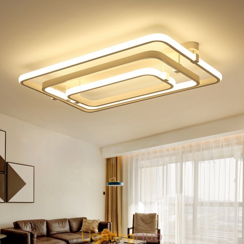 3 Rings Modern Contemporary Integrated Flush Mount Light