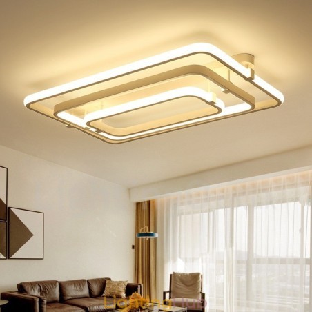 3 Rings Modern Contemporary Integrated Flush Mount Light 3 Rings Modern Contemporary Integrated Flush Mount Light