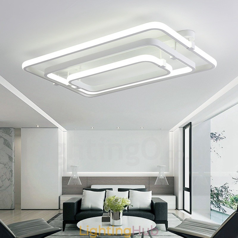 3 Rings Modern Contemporary Integrated Flush Mount Light