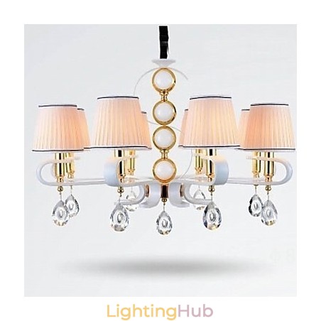 Fabric Chandelier 8 Light Modern Minimalist High Grade Lamp Fabric Chandelier 8 Light Modern Minimalist High Grade Lamp
