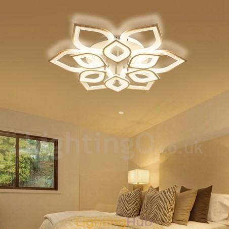 12 Light Modern Contemporary Integrated Flush Mount Light 12 Light Modern Contemporary Integrated Flush Mount Light