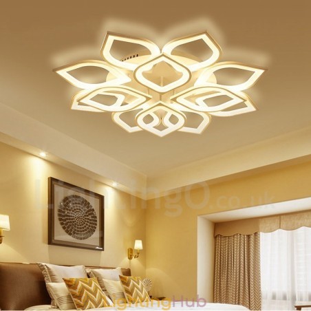 12 Light Modern Contemporary Integrated Flush Mount Light 12 Light Modern Contemporary Integrated Flush Mount Light