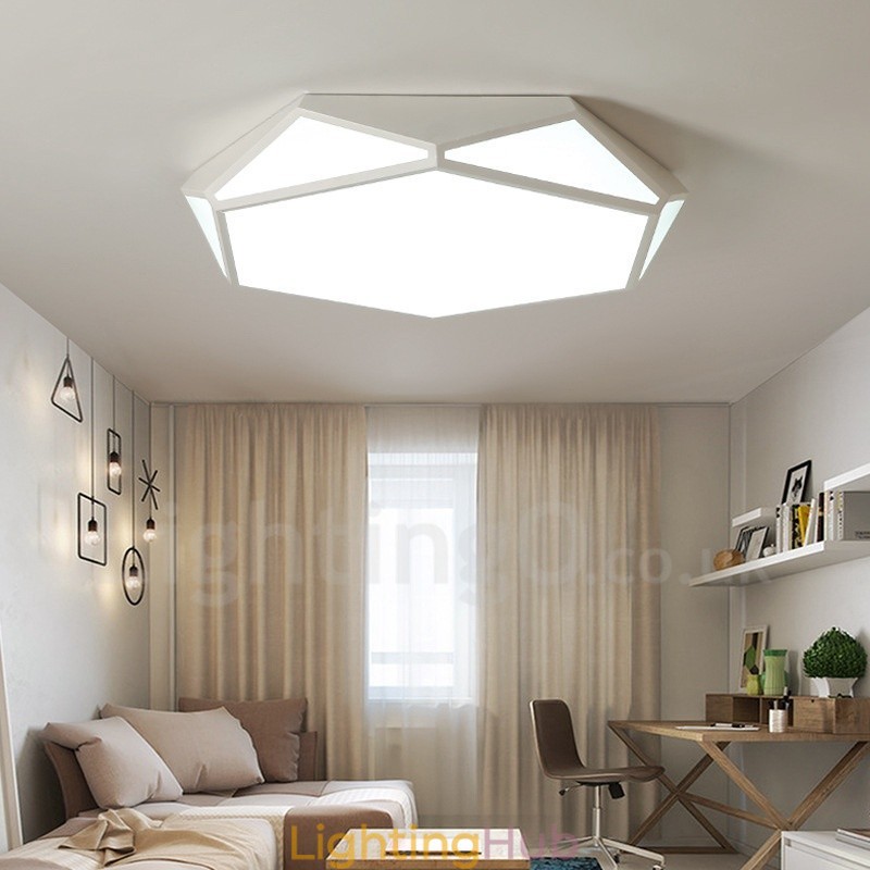 Modern Contemporary Integrated Metal Flush Mount Light