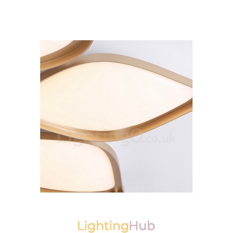 3 Light Modern Contemporary Integrated Metal Flush Mount Light