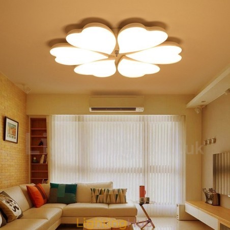 6 Light Modern Contemporary Integrated Metal Flush Mount Light 6 Light Modern Contemporary Integrated Metal Flush Mount Light