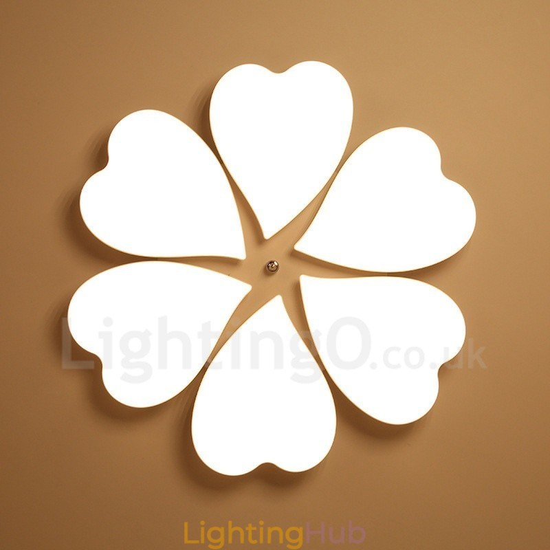 6 Light Modern Contemporary Integrated Metal Flush Mount Light