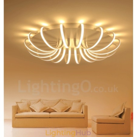 Modern Contemporary Integrated Metal Flush Mount Light Modern Contemporary Integrated Metal Flush Mount Light