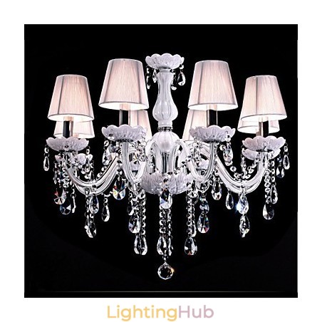 6 Lights Luxury Crystal Chandelier White Color K9 Crystal Chandelier 6 Lights Luxury Crystal Chandelier White Color K9 Crystal Chandelier