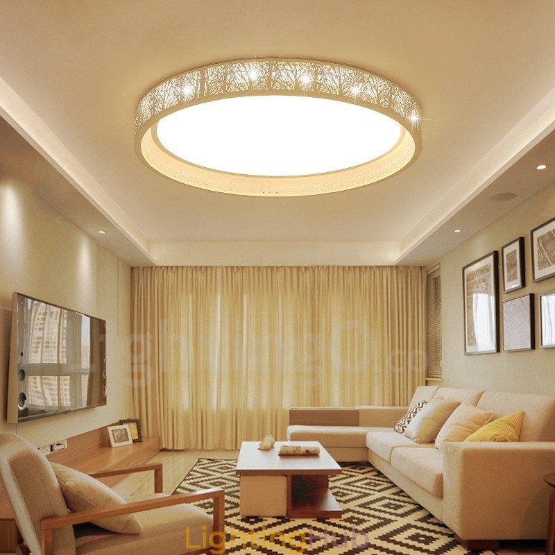 Modern Contemporary Integrated Metal Flush Mount Light