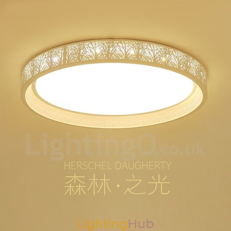 Modern Contemporary Integrated Metal Flush Mount Light