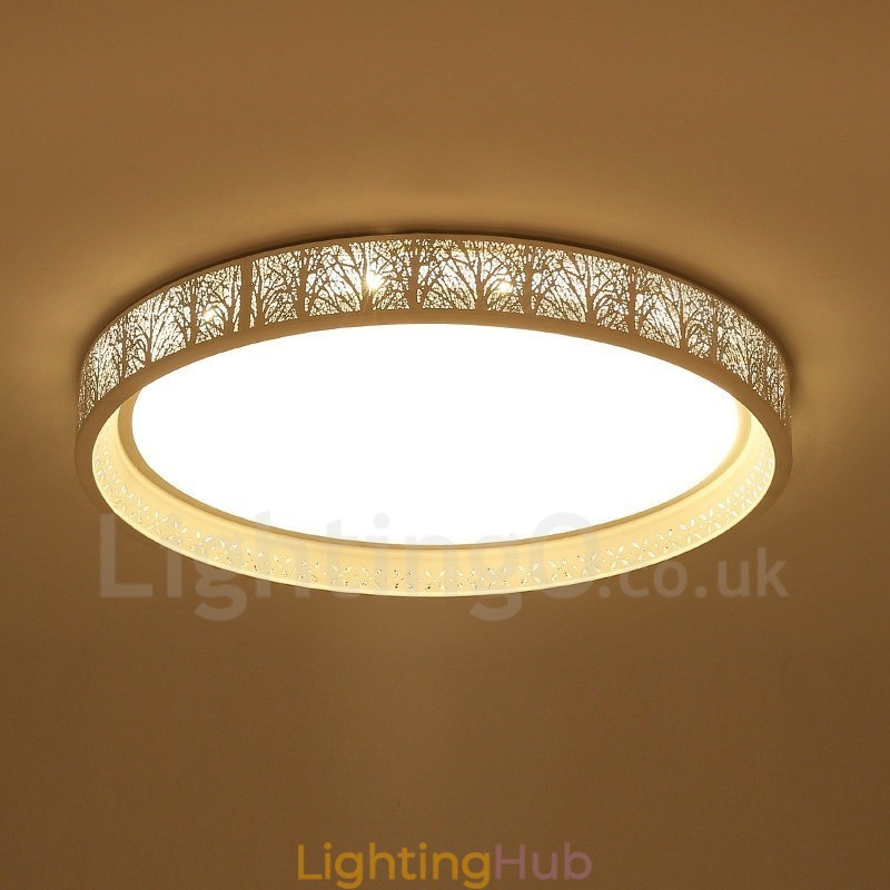 Modern Contemporary Integrated Metal Flush Mount Light