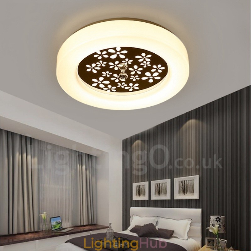 Modern Contemporary Integrated Metal Flush Mount Light