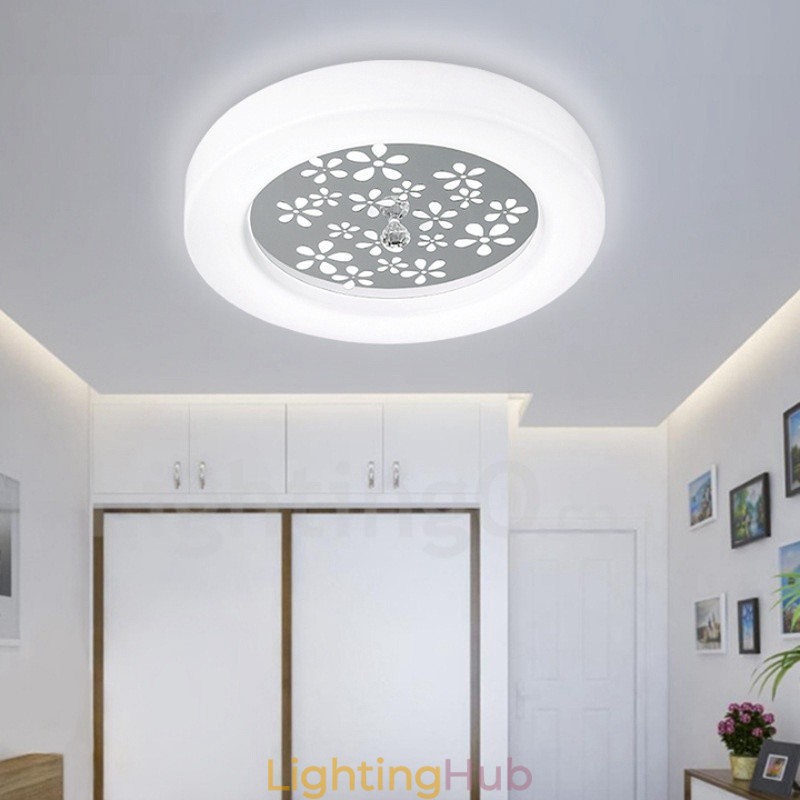 Modern Contemporary Integrated Metal Flush Mount Light