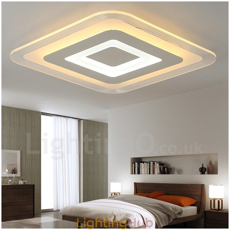Modern Contemporary Integrated Metal Flush Mount Light
