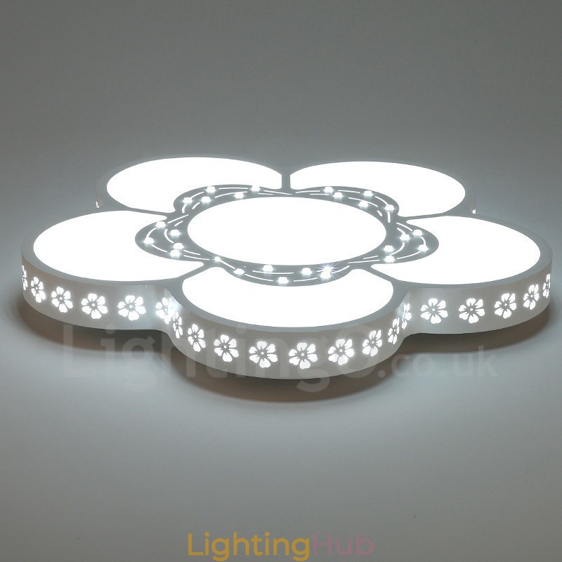 Modern Contemporary Integrated Metal Flush Mount Light