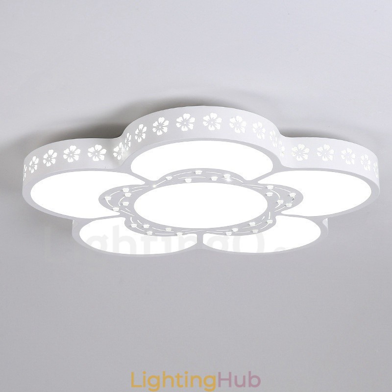 Modern Contemporary Integrated Metal Flush Mount Light