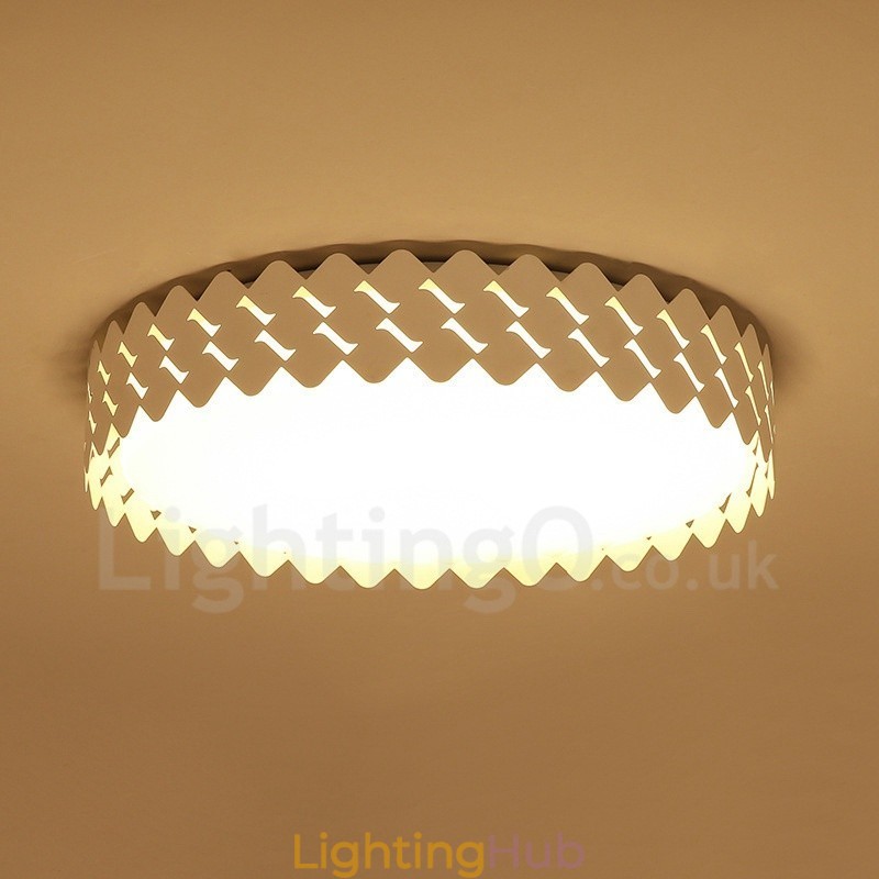 Modern Contemporary Integrated Metal Flush Mount Light