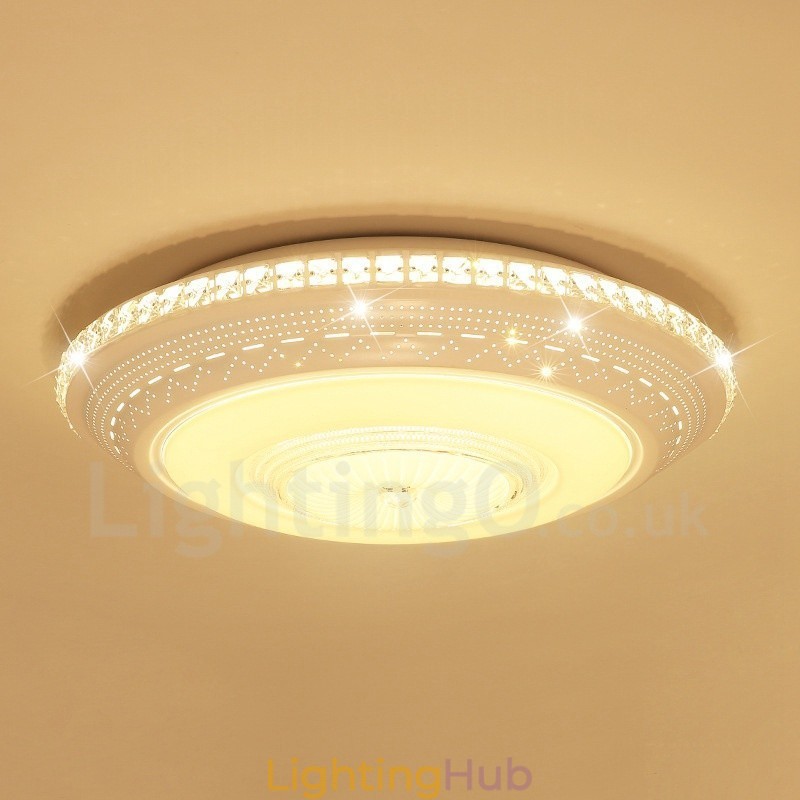 Modern Contemporary Integrated Metal Flush Mount Light