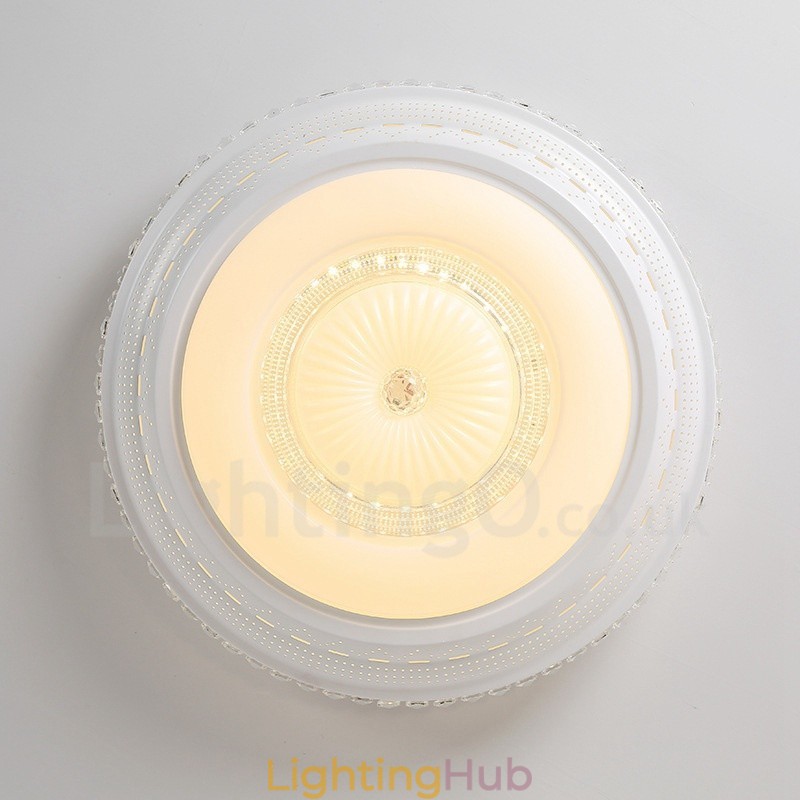 Modern Contemporary Integrated Metal Flush Mount Light