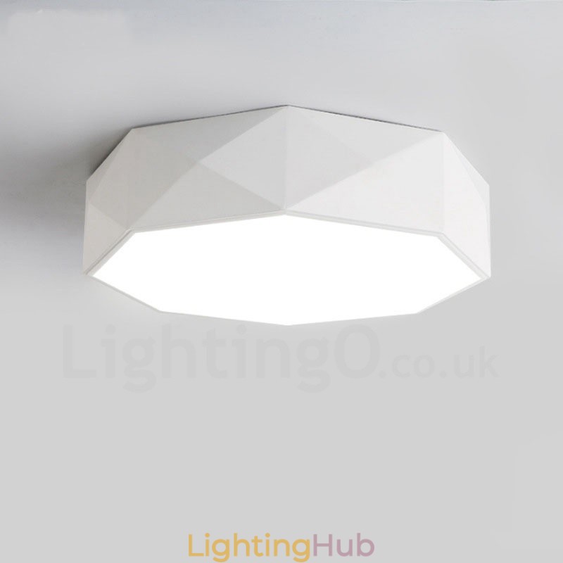 Modern Contemporary Integrated Metal Flush Mount Light