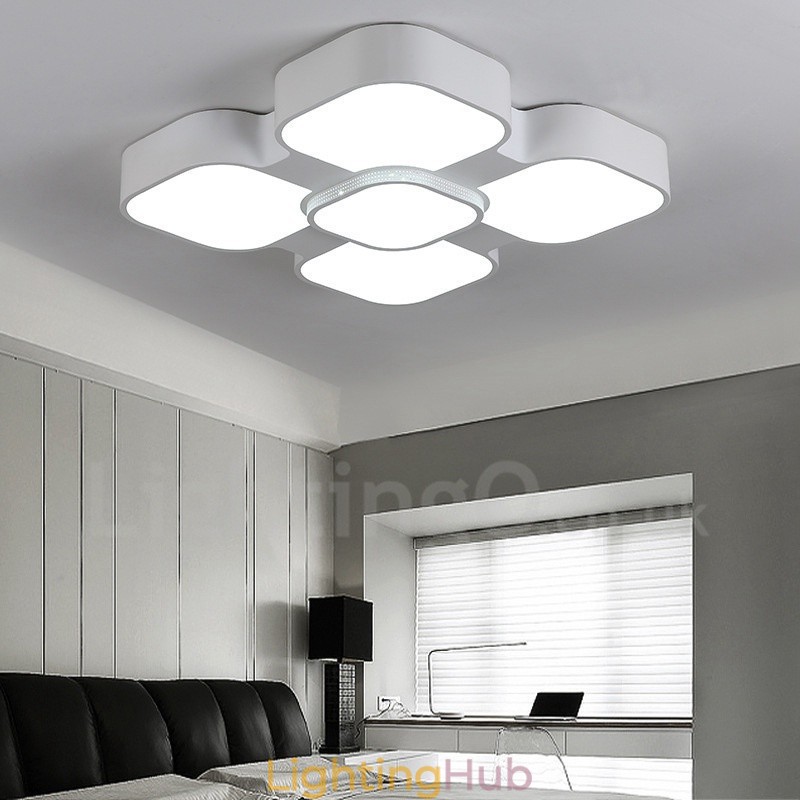 Modern Contemporary Integrated Metal Flush Mount Light