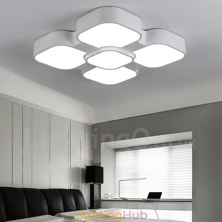 Modern Contemporary Integrated Metal Flush Mount Light Modern Contemporary Integrated Metal Flush Mount Light