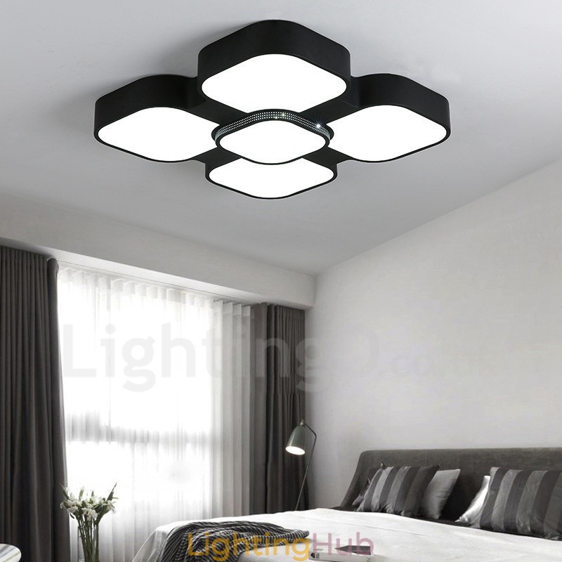 Modern Contemporary Integrated Metal Flush Mount Light