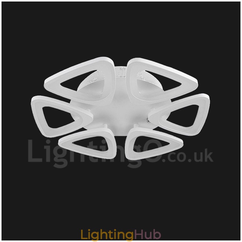 6 Light Modern Contemporary Integrated Flush Mount Light
