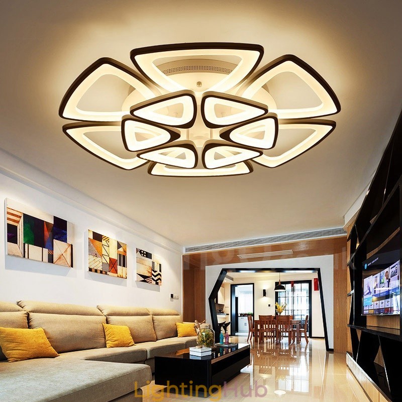 12 Light Modern Contemporary Integrated Flush Mount Light