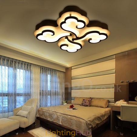 4 Light Modern Contemporary Integrated Flush Mount Light 4 Light Modern Contemporary Integrated Flush Mount Light