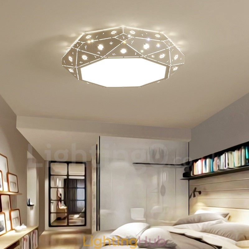 Modern Contemporary Integrated Metal Flush Mount Light