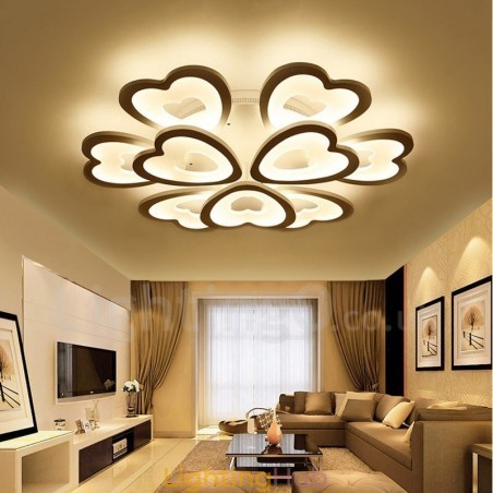 9 Light Modern Contemporary Integrated Flush Mount Light 9 Light Modern Contemporary Integrated Flush Mount Light