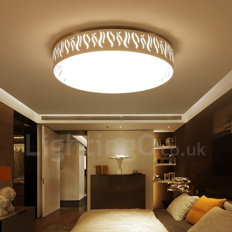 Modern Contemporary Integrated Metal Flush Mount Light
