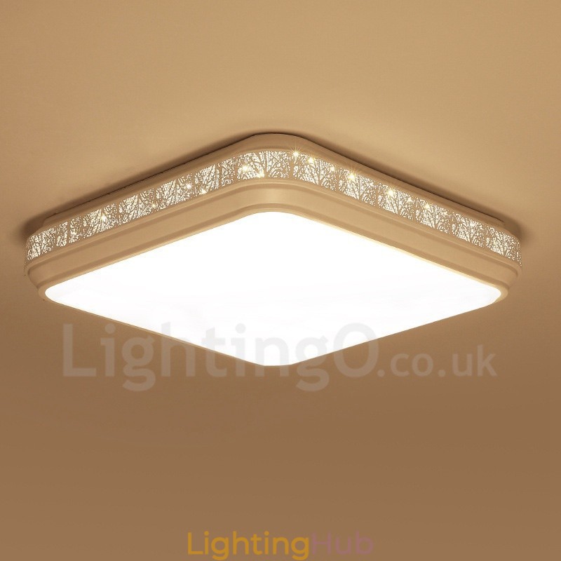 Modern Contemporary Integrated Metal Flush Mount Light