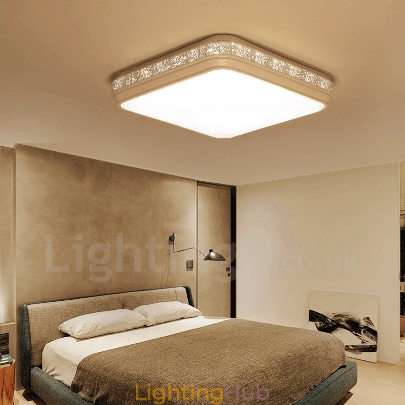 Modern Contemporary Integrated Metal Flush Mount Light