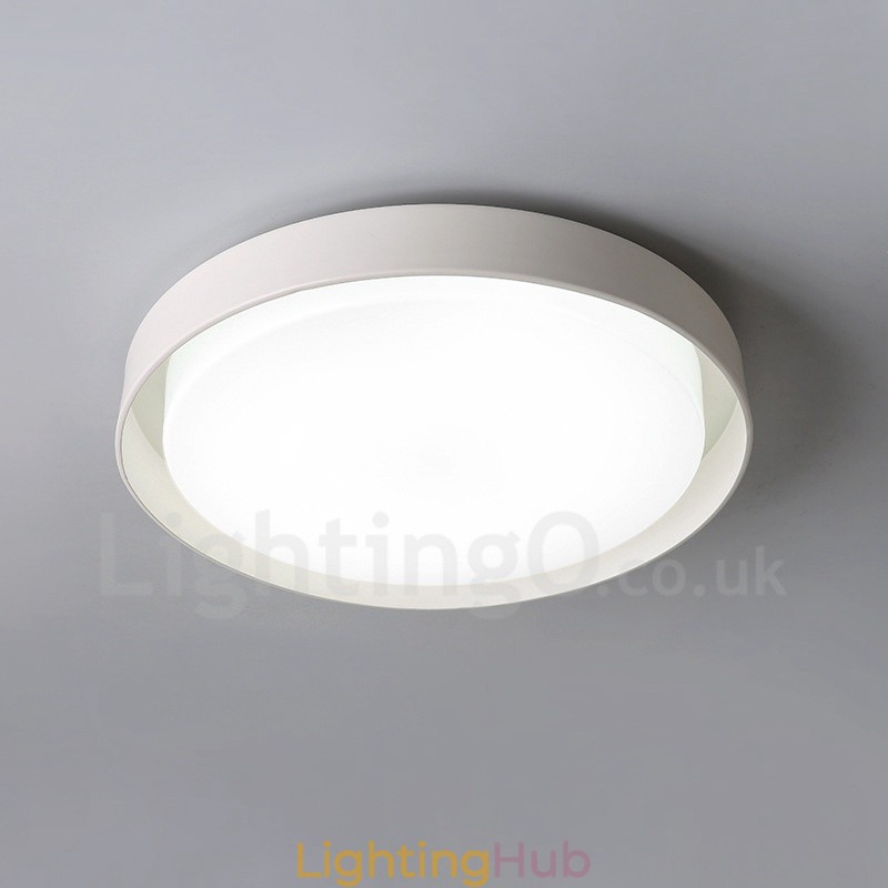 Modern Contemporary Integrated Metal Flush Mount Light