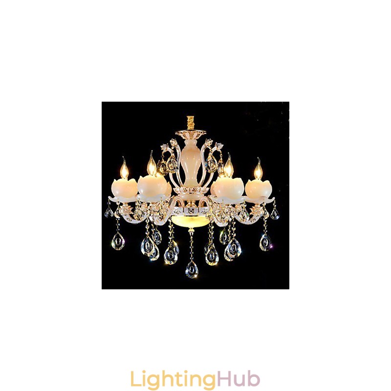 Luxury European Style Zinc Alloy Jade Crystal Pendant