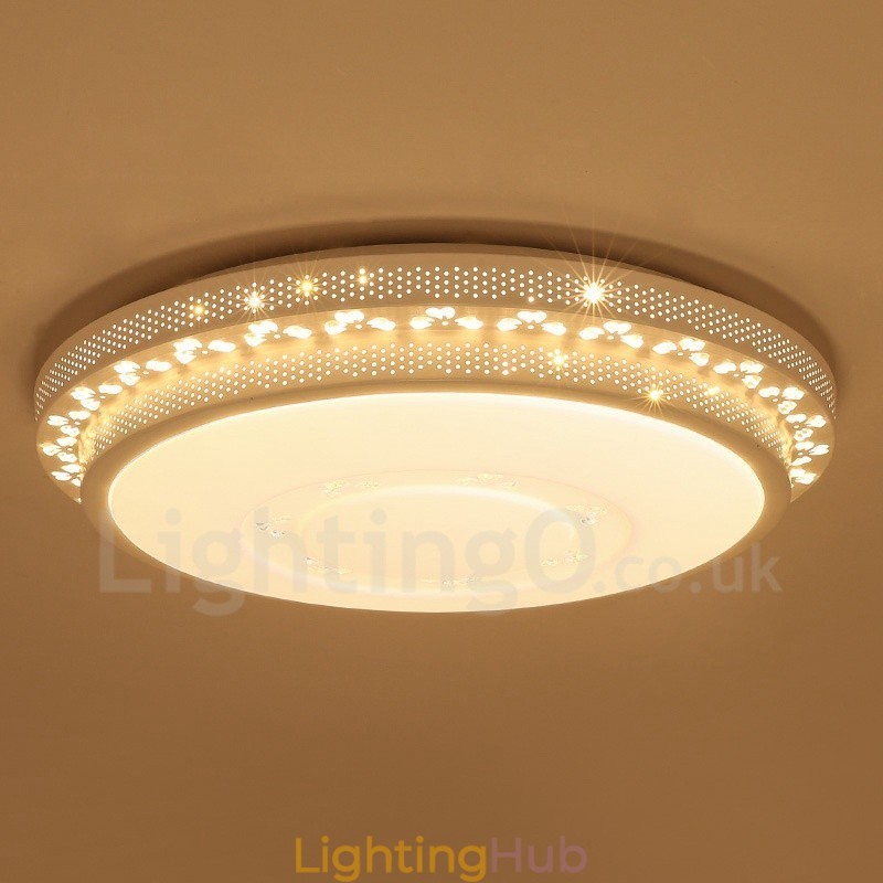 Modern Contemporary Integrated Metal Flush Mount Light