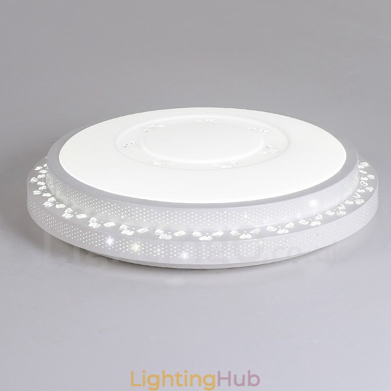 Modern Contemporary Integrated Metal Flush Mount Light