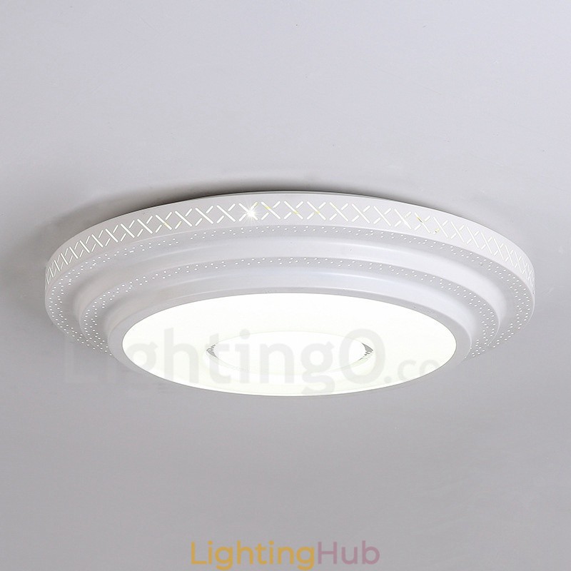 Modern Contemporary Integrated Metal Flush Mount Light