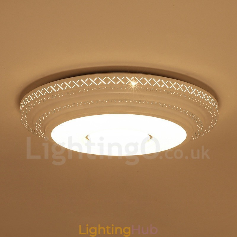 Modern Contemporary Integrated Metal Flush Mount Light