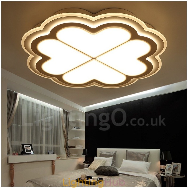 Modern Contemporary Integrated Metal Flush Mount Light