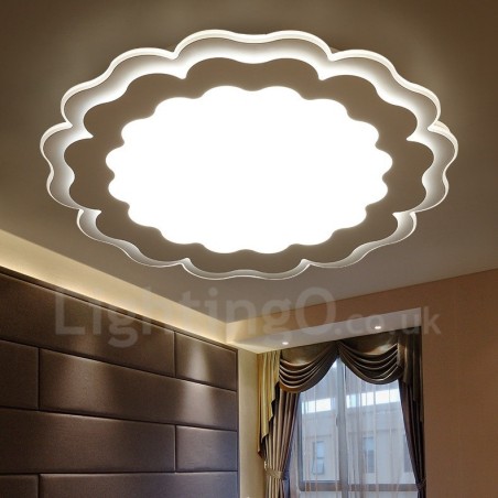 Modern Contemporary Integrated Metal Flush Mount Light