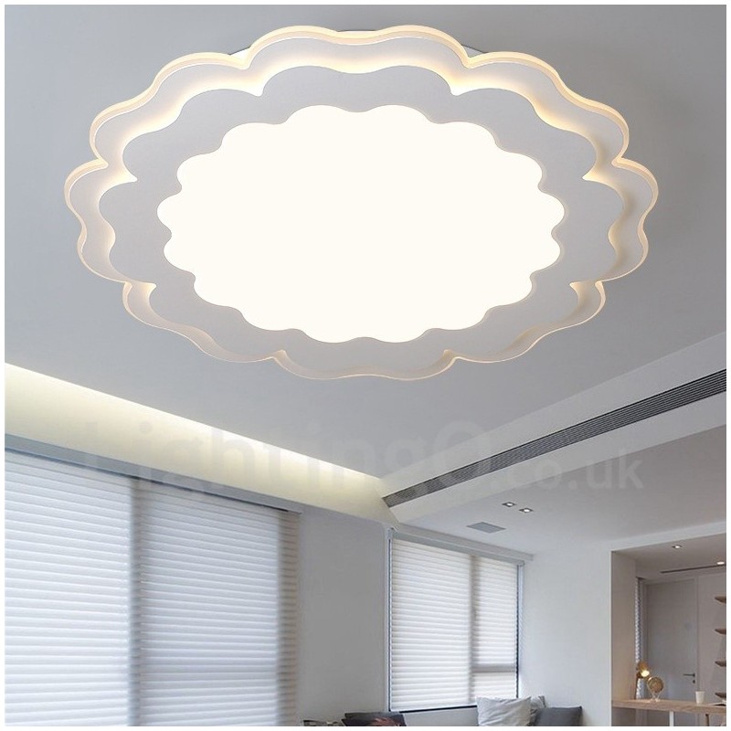 Modern Contemporary Integrated Metal Flush Mount Light