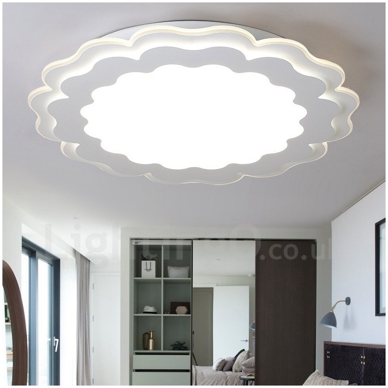 Modern Contemporary Integrated Metal Flush Mount Light