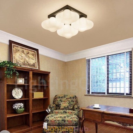 4 Light Rustic Lodge Integrated Flush Mount Light 4 Light Rustic Lodge Integrated Flush Mount Light