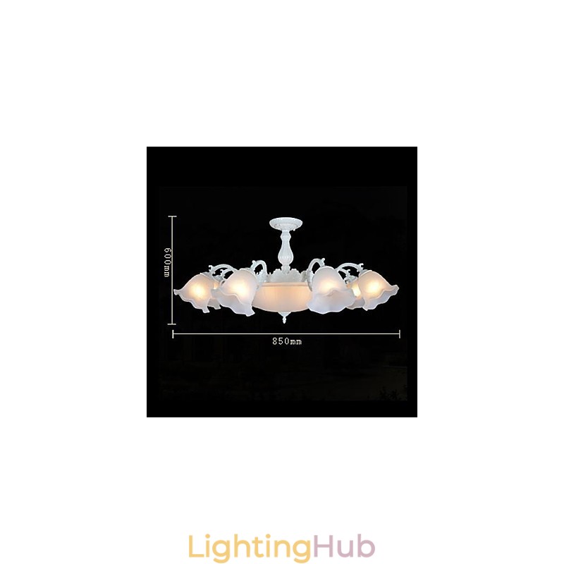 Flush Mount White European Retro Classic