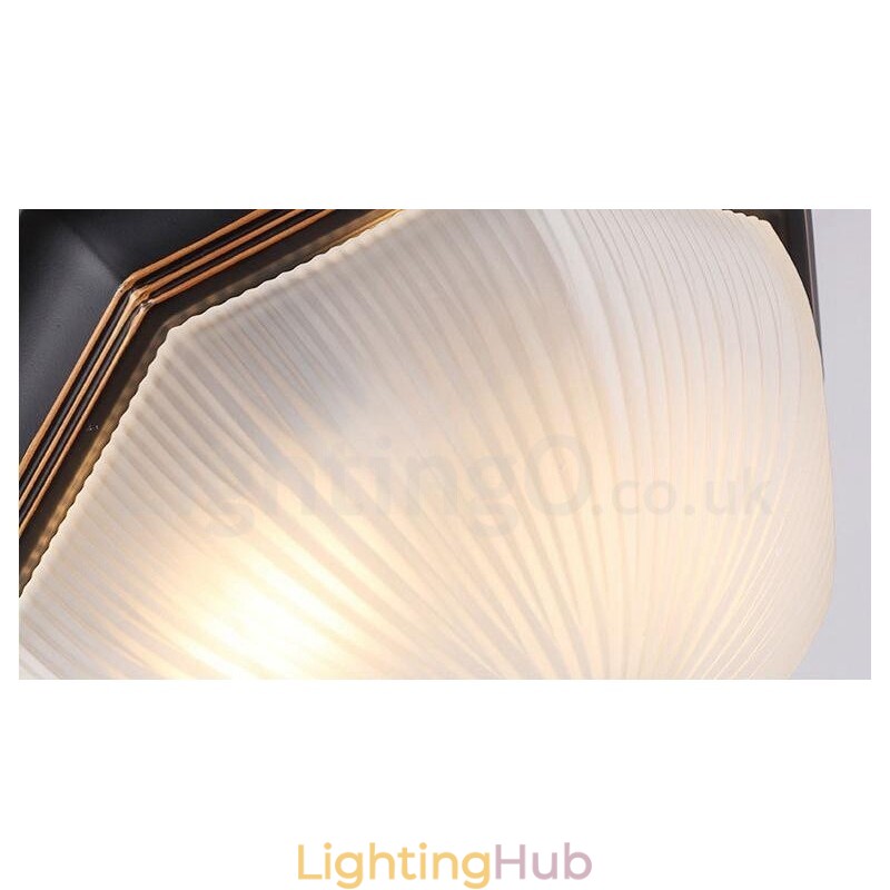 Rustic Lodge Integrated Flush Mount Light
