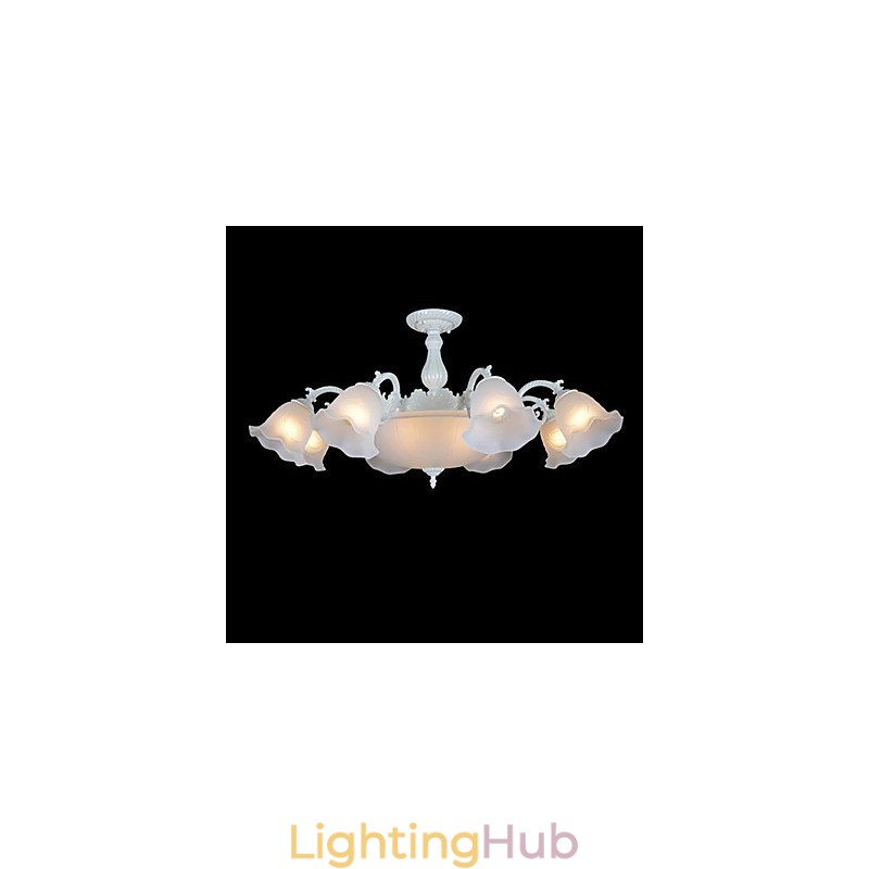 Flush Mount White European Retro Classic